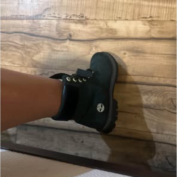 Green suede timberland boots - Picture 2 of 4